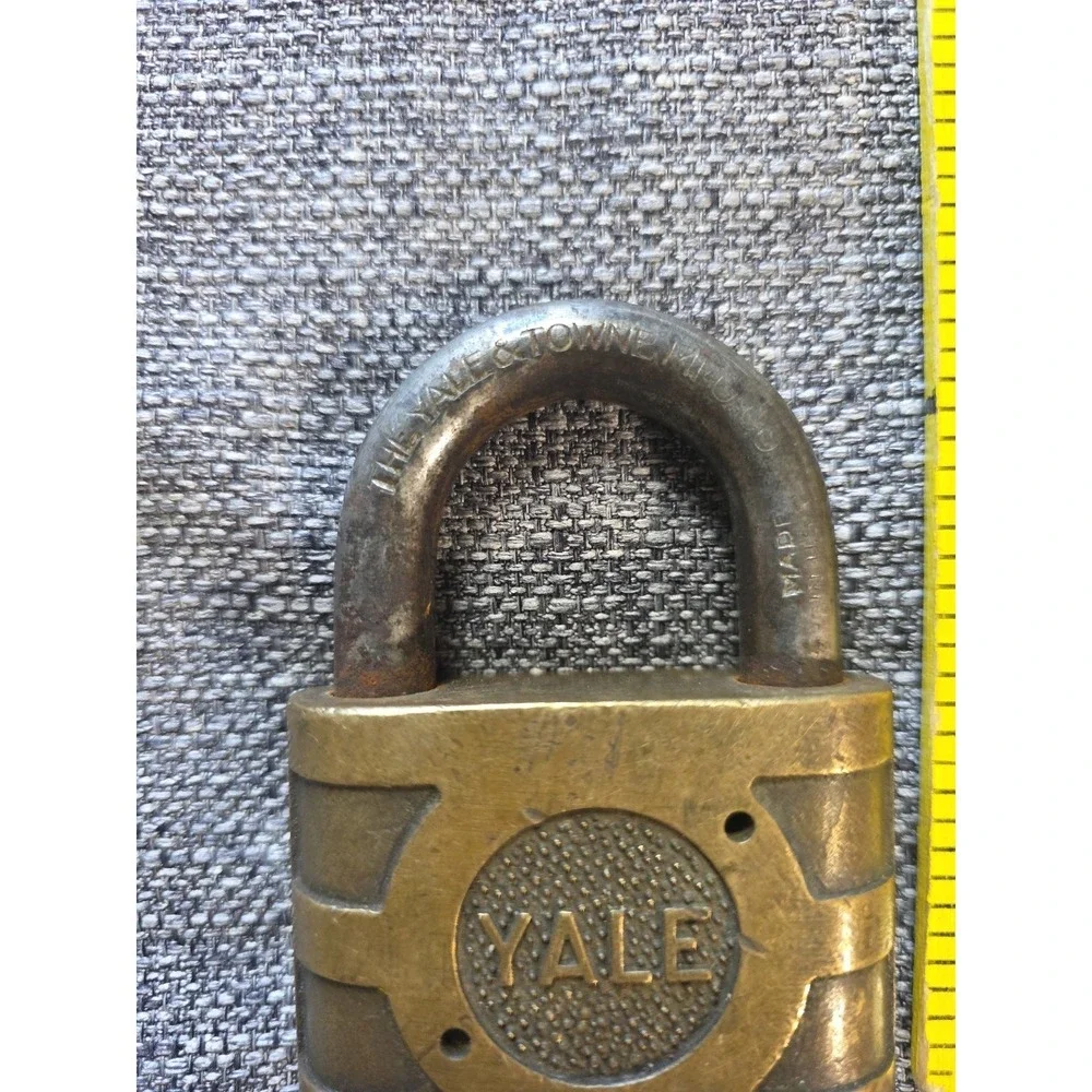 Vintage Brass Locks No Keys 3 Locks Retaining Chain Super Pin Tumbler